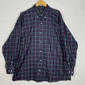 Vtg 90s Bobby Jones Button Down Mens XXL Long Sleeve Plaid Heritage Preppy